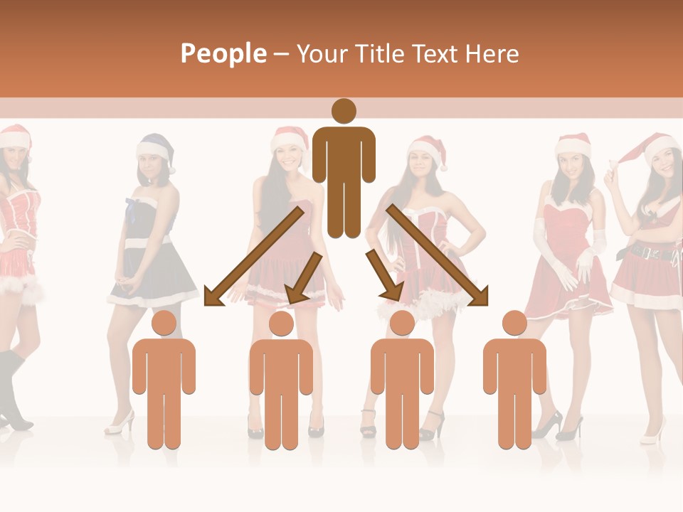 Santa Posing Costume PowerPoint Template