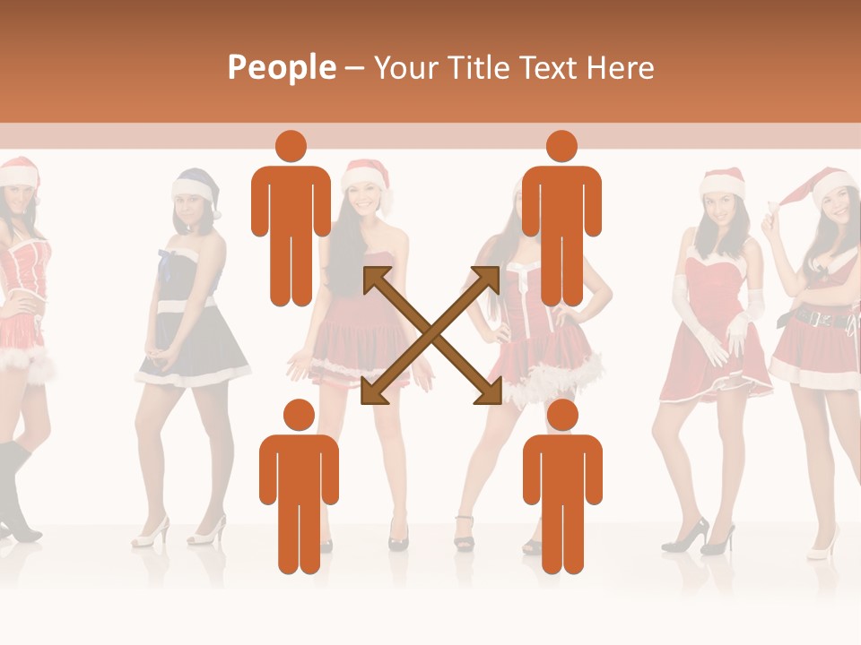 Santa Posing Costume PowerPoint Template