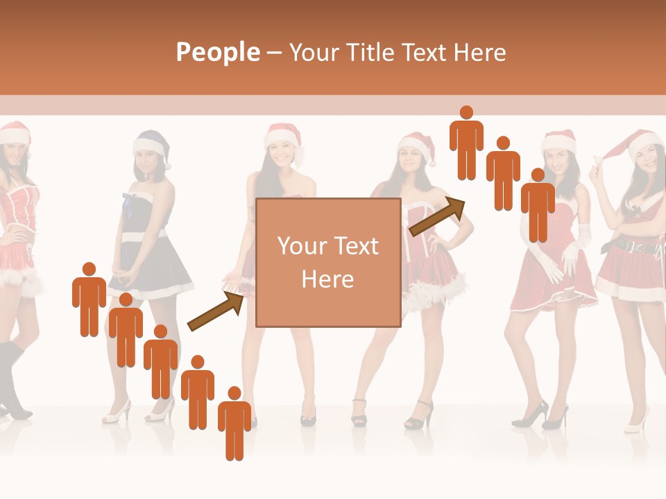 Santa Posing Costume PowerPoint Template