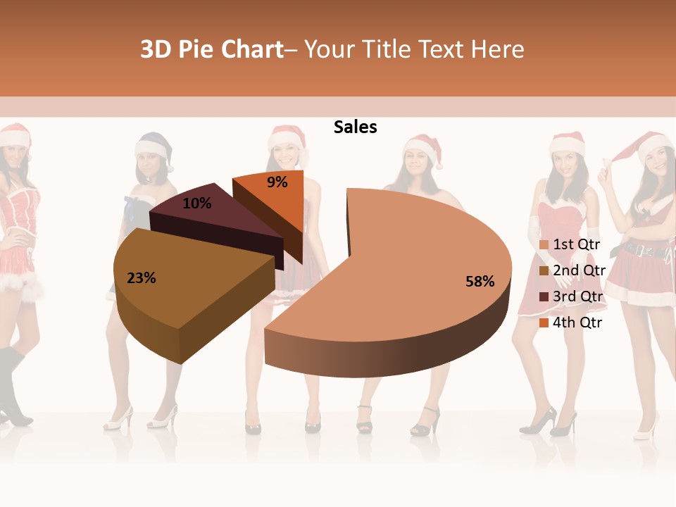Santa Posing Costume PowerPoint Template