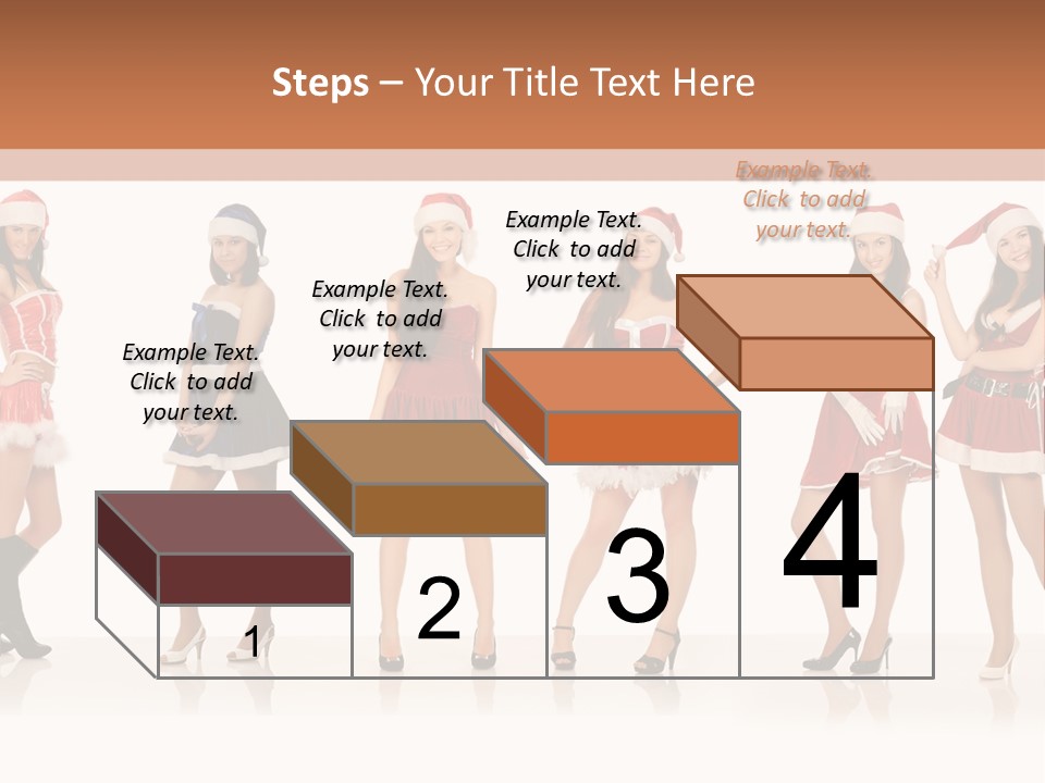 Santa Posing Costume PowerPoint Template