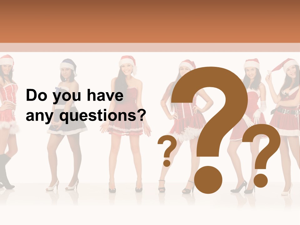 Santa Posing Costume PowerPoint Template