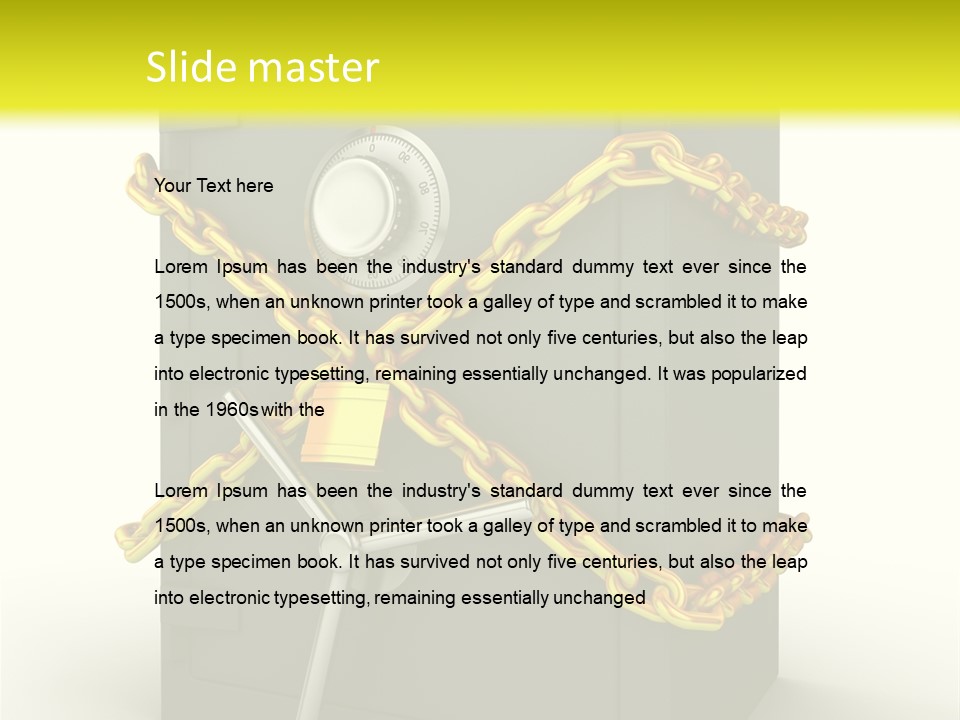 Wealth Armored Treasure PowerPoint Template