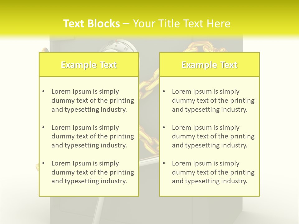 Wealth Armored Treasure PowerPoint Template