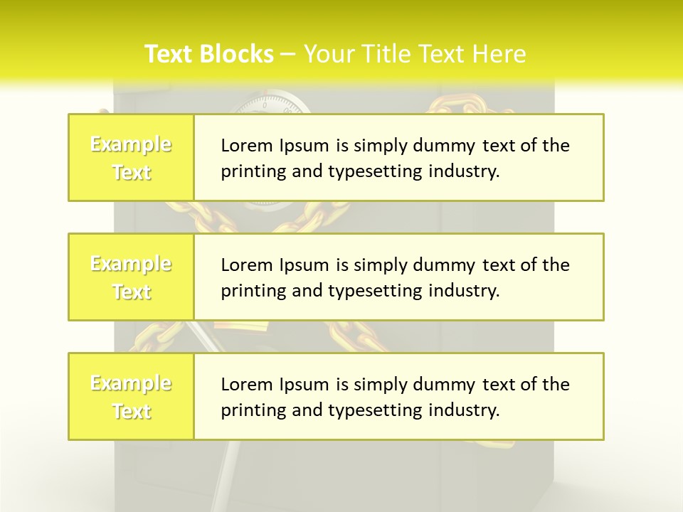 Wealth Armored Treasure PowerPoint Template