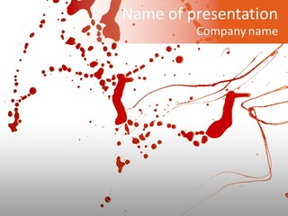 Spatter Horror Accident PowerPoint Template