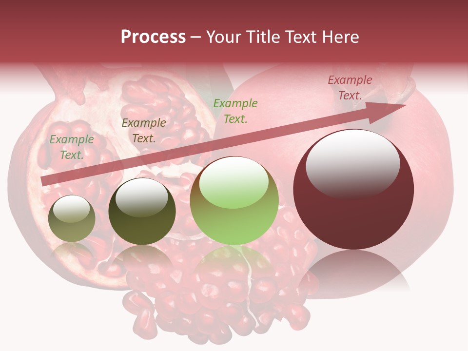 Isolated Pomegranate Background PowerPoint Template