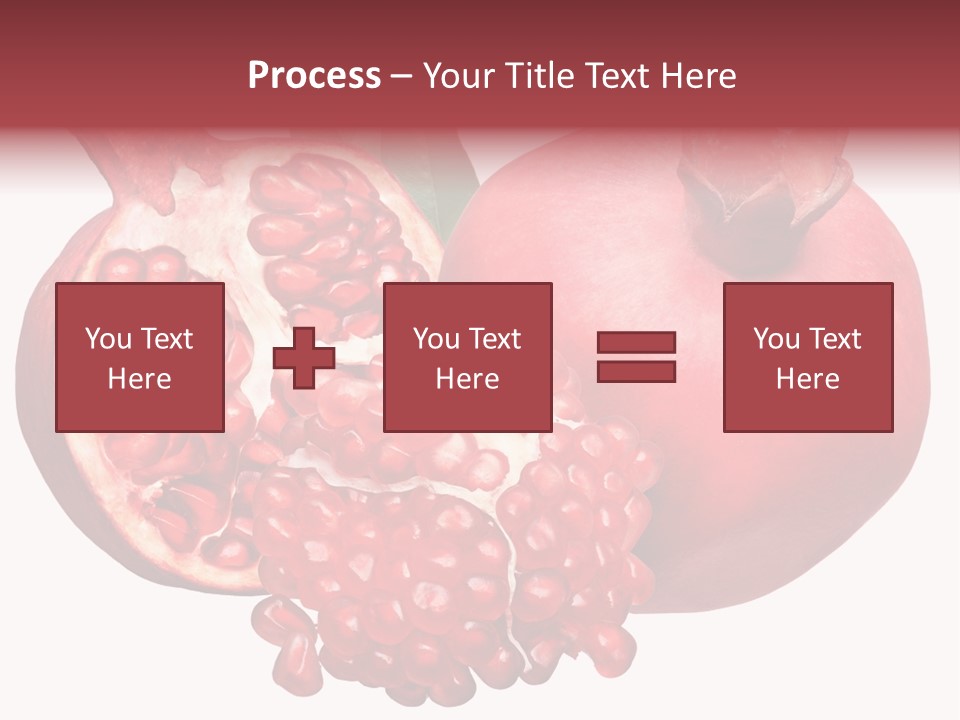 Isolated Pomegranate Background PowerPoint Template