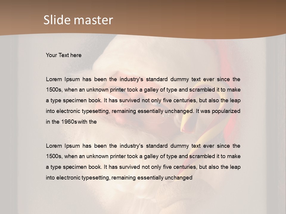 Male Occasion White PowerPoint Template