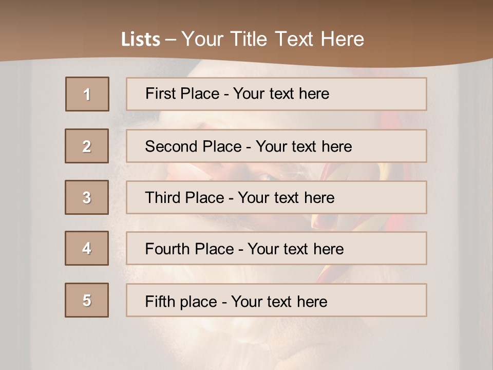 Male Occasion White PowerPoint Template