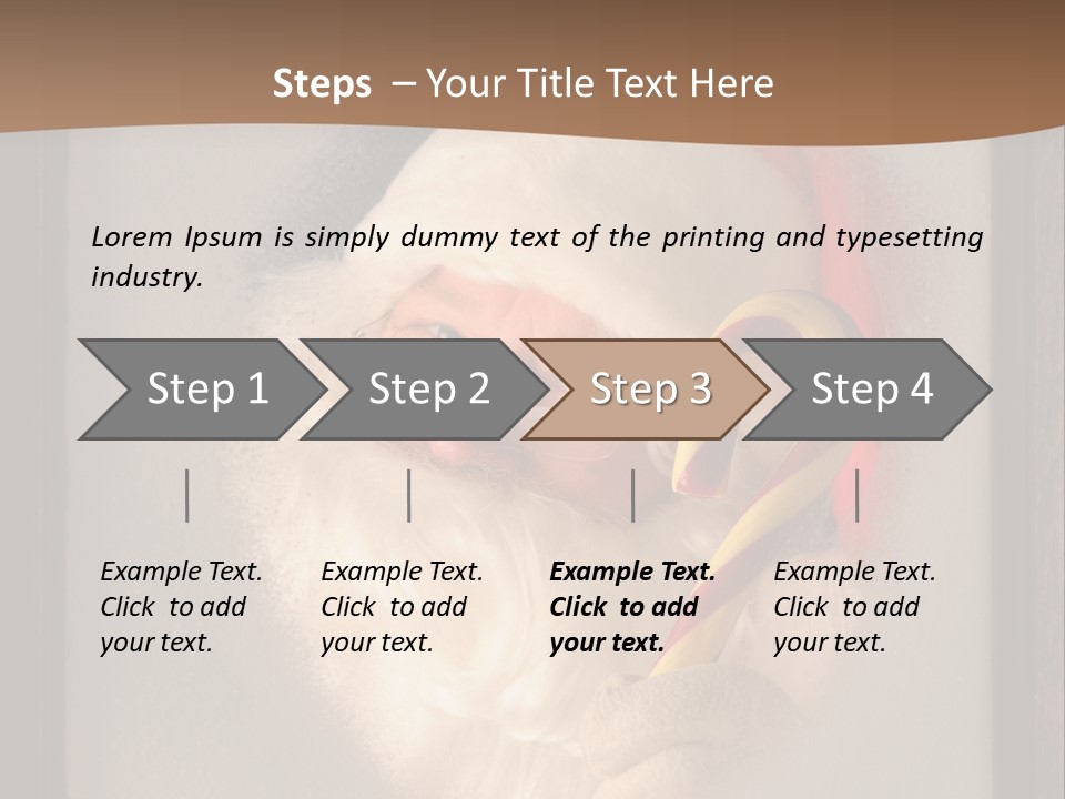 Male Occasion White PowerPoint Template