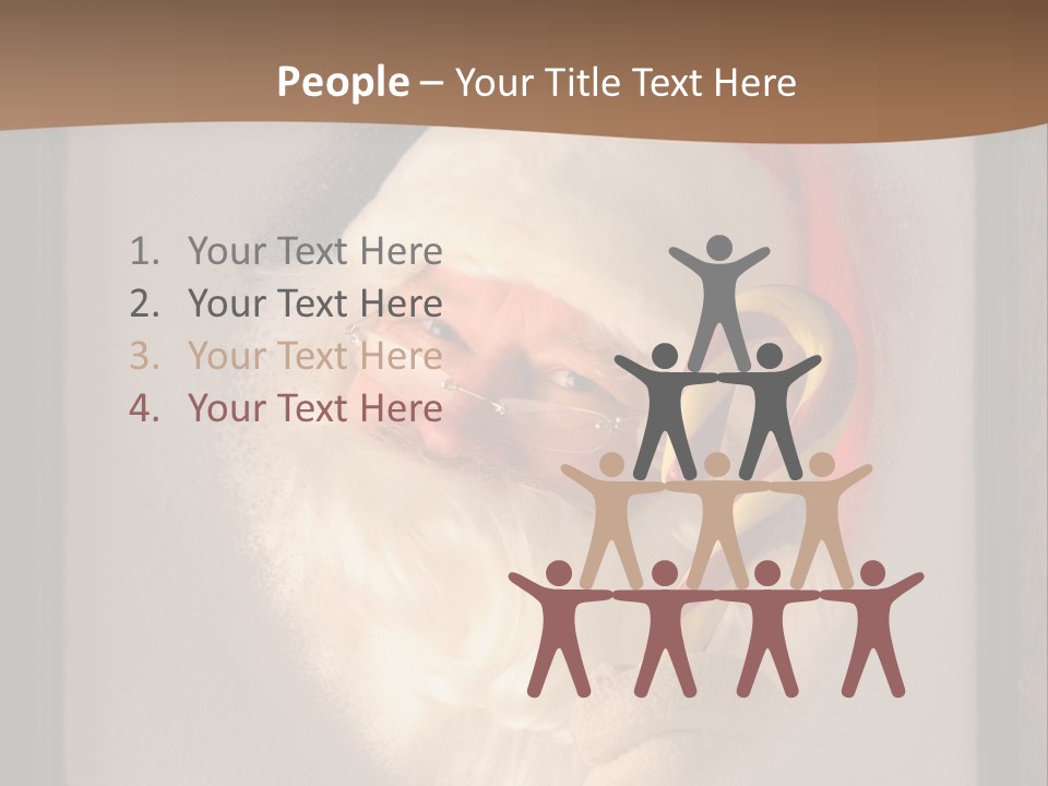 Male Occasion White PowerPoint Template