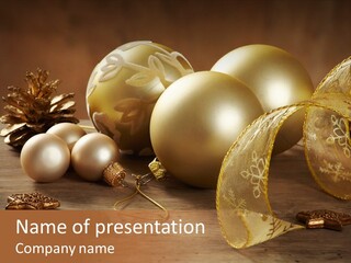 Ball Life Decoration PowerPoint Template