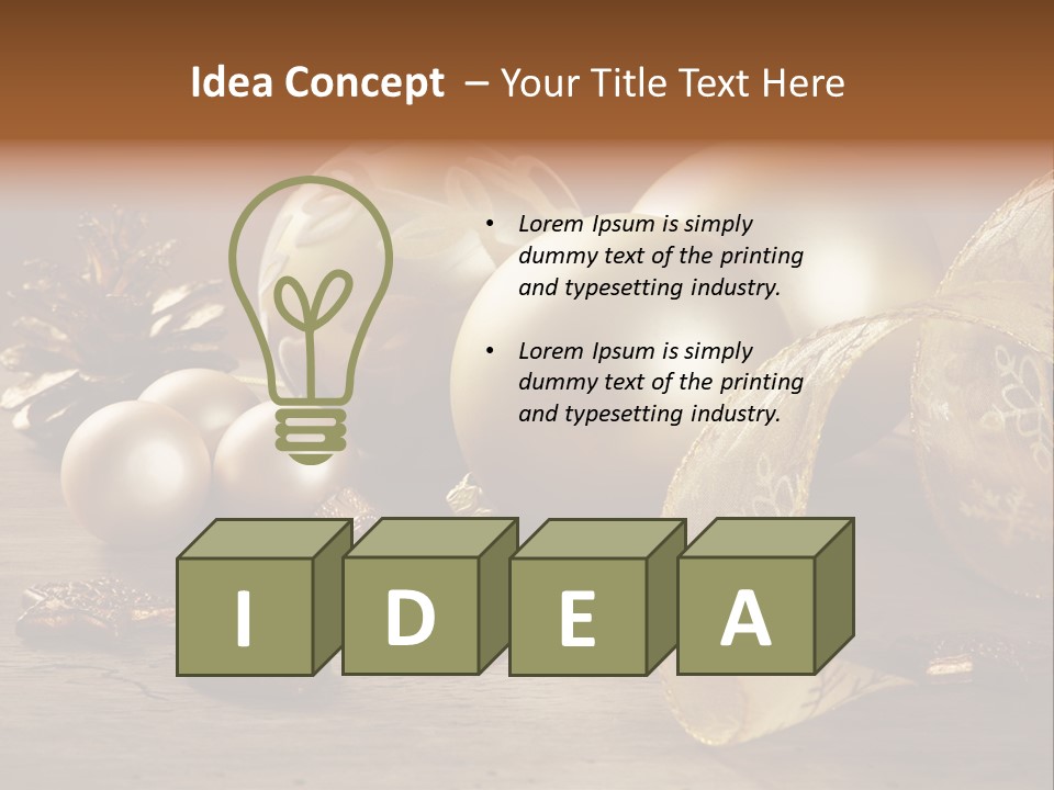 Ball Life Decoration PowerPoint Template
