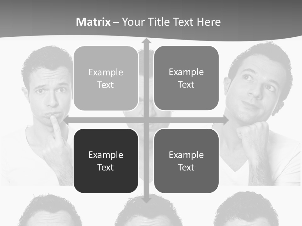 Different Isolated Sad PowerPoint Template