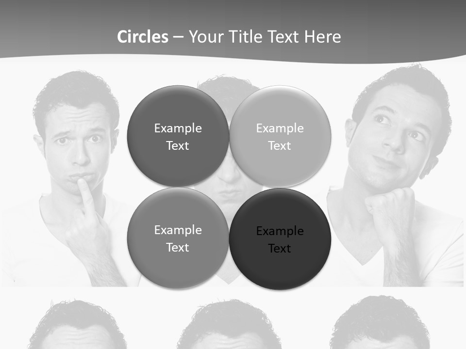 Different Isolated Sad PowerPoint Template