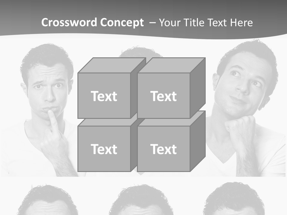 Different Isolated Sad PowerPoint Template