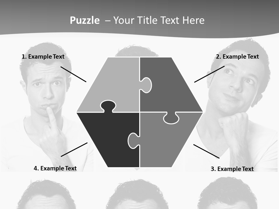 Different Isolated Sad PowerPoint Template