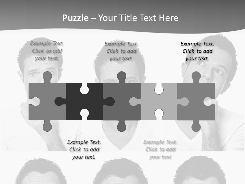 Different Isolated Sad PowerPoint Template