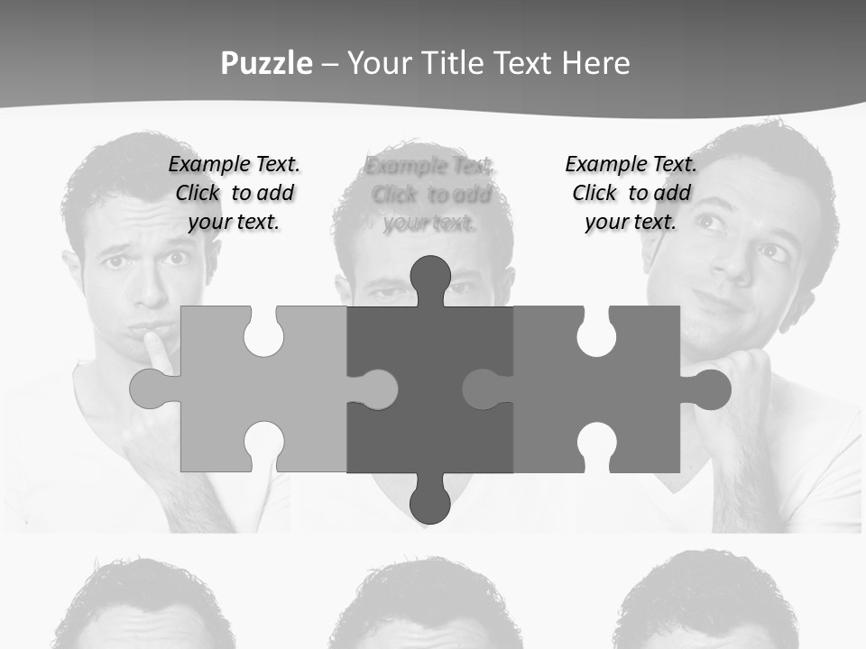 Different Isolated Sad PowerPoint Template