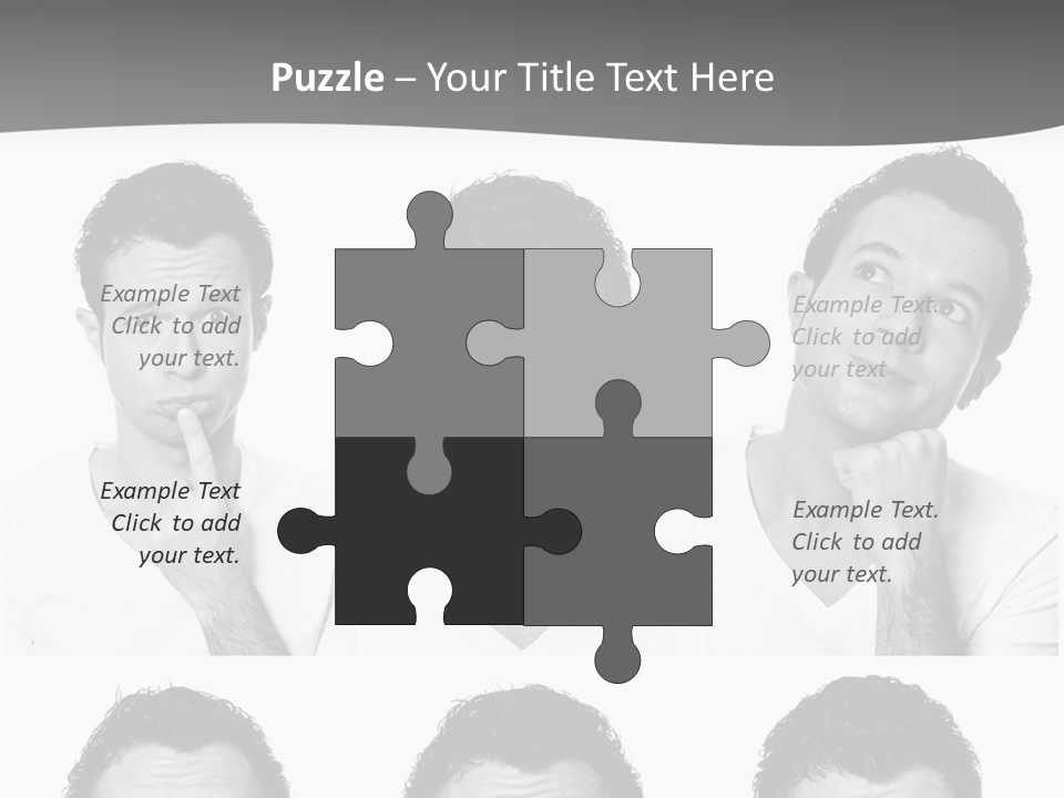 Different Isolated Sad PowerPoint Template