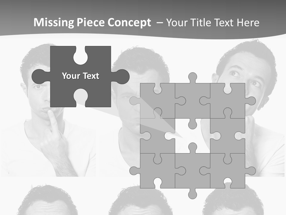 Different Isolated Sad PowerPoint Template