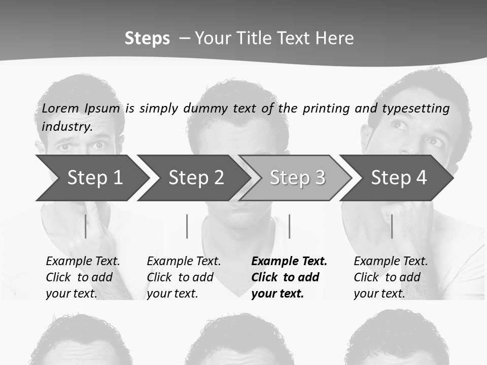 Different Isolated Sad PowerPoint Template