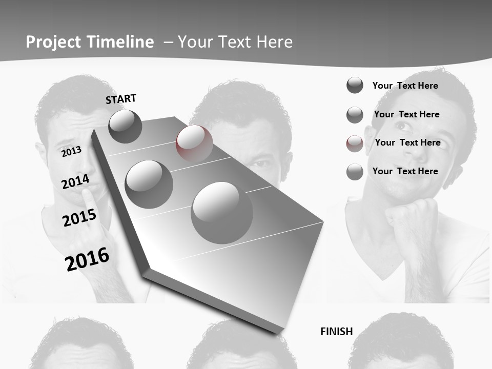 Different Isolated Sad PowerPoint Template