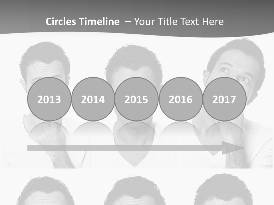 Different Isolated Sad PowerPoint Template