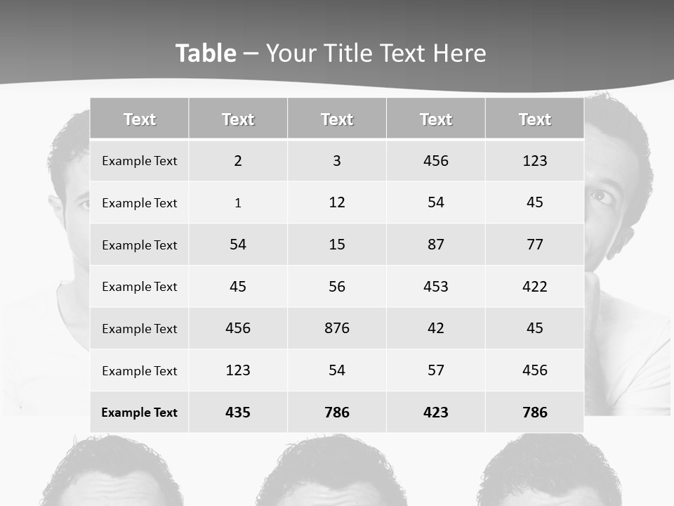 Different Isolated Sad PowerPoint Template