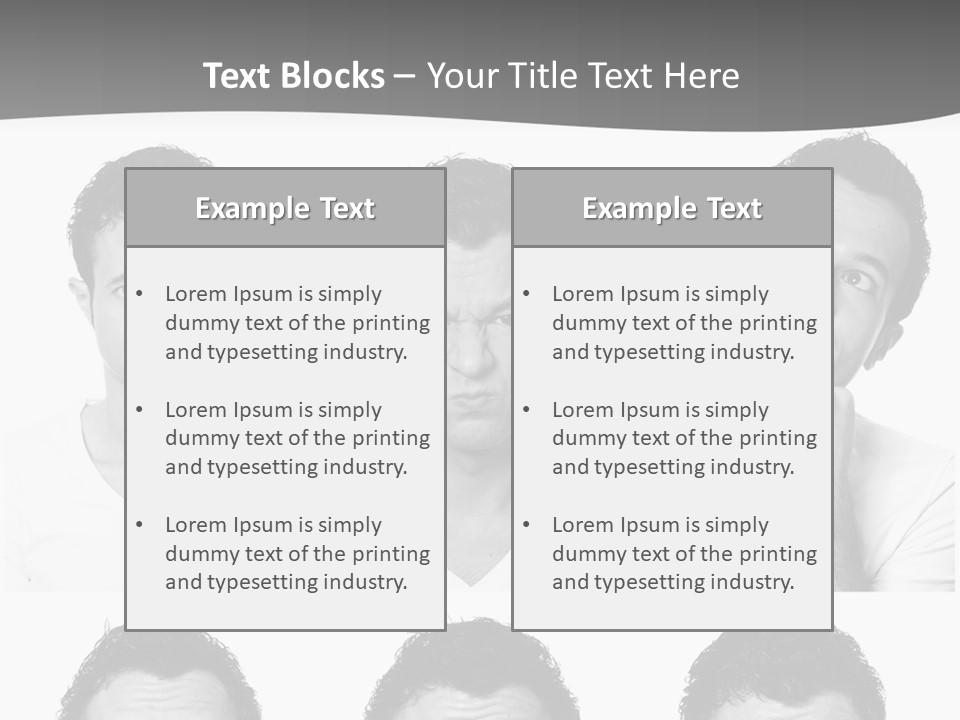 Different Isolated Sad PowerPoint Template