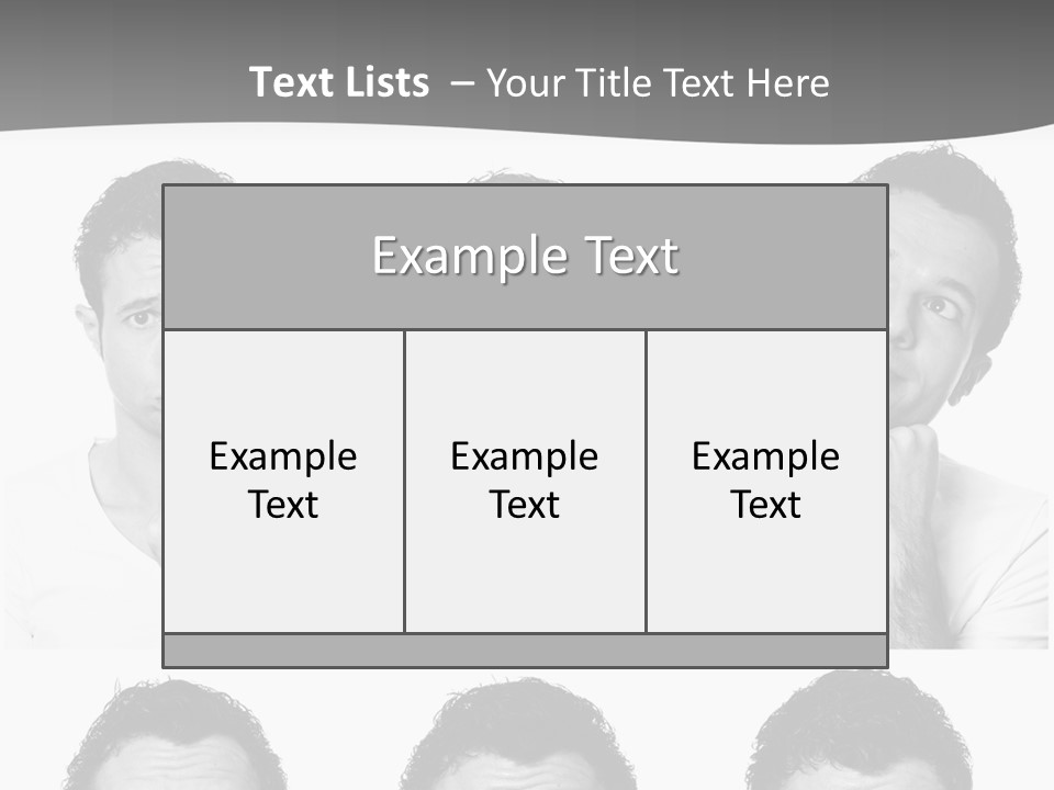 Different Isolated Sad PowerPoint Template
