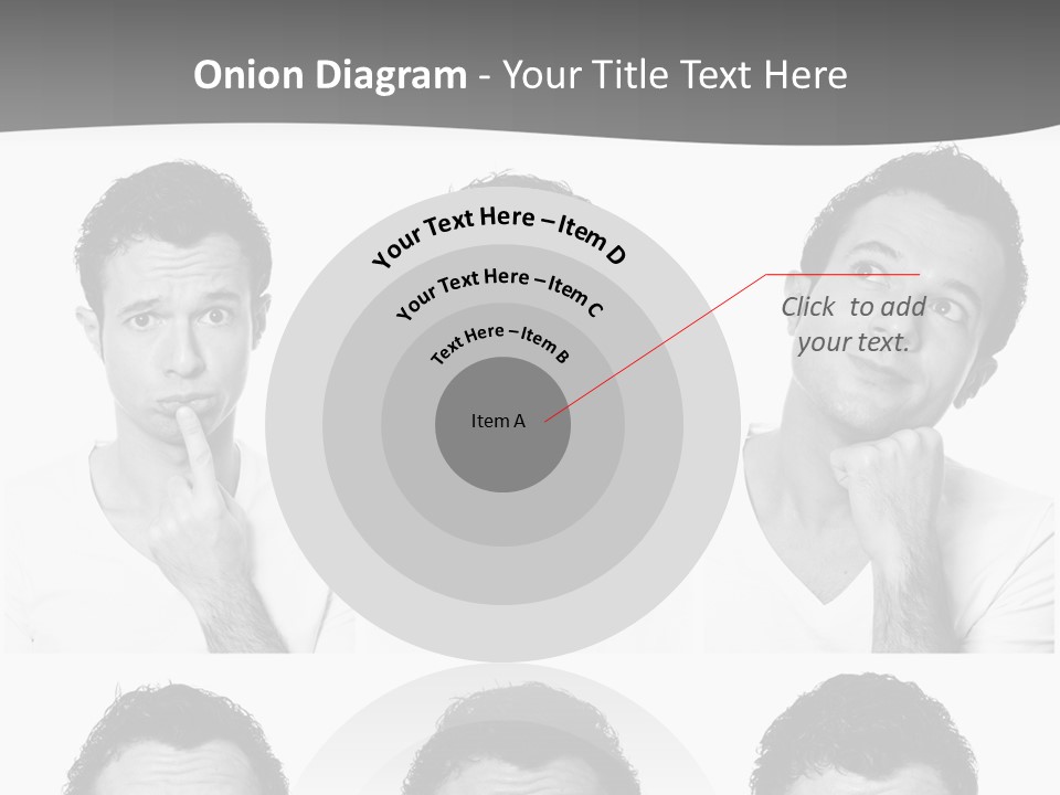 Different Isolated Sad PowerPoint Template