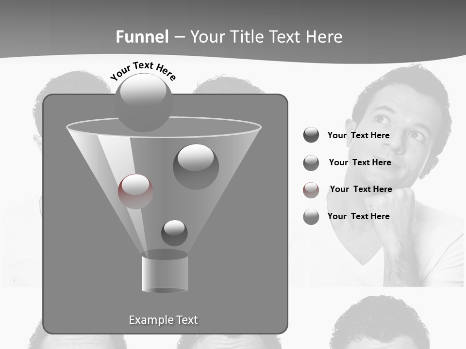 Different Isolated Sad PowerPoint Template
