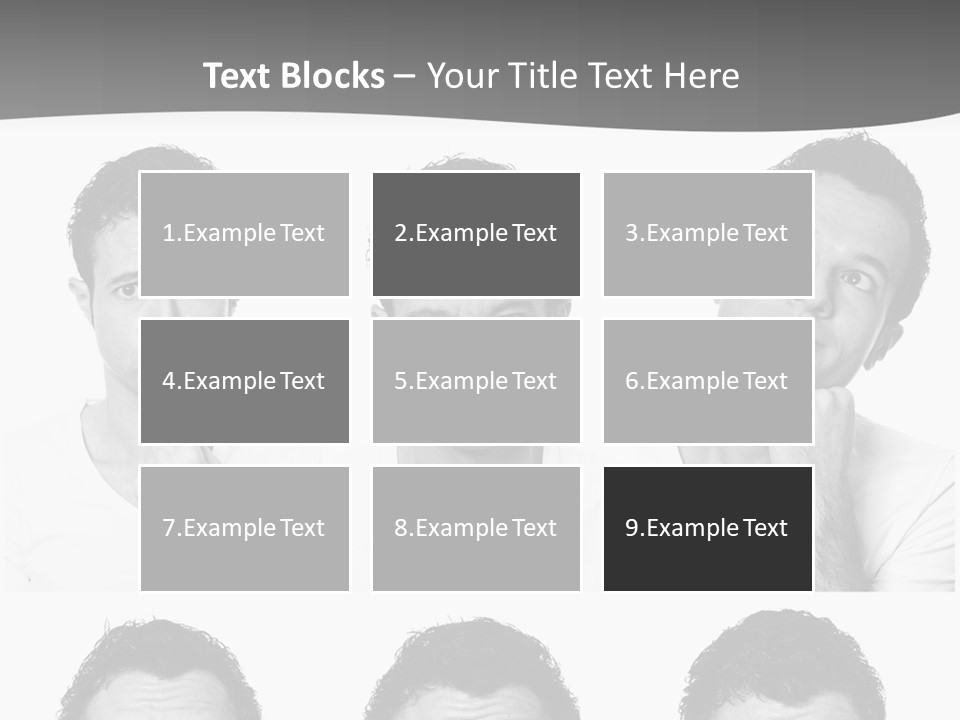 Different Isolated Sad PowerPoint Template