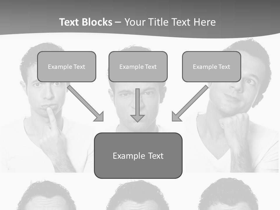 Different Isolated Sad PowerPoint Template