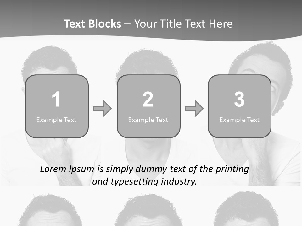Different Isolated Sad PowerPoint Template