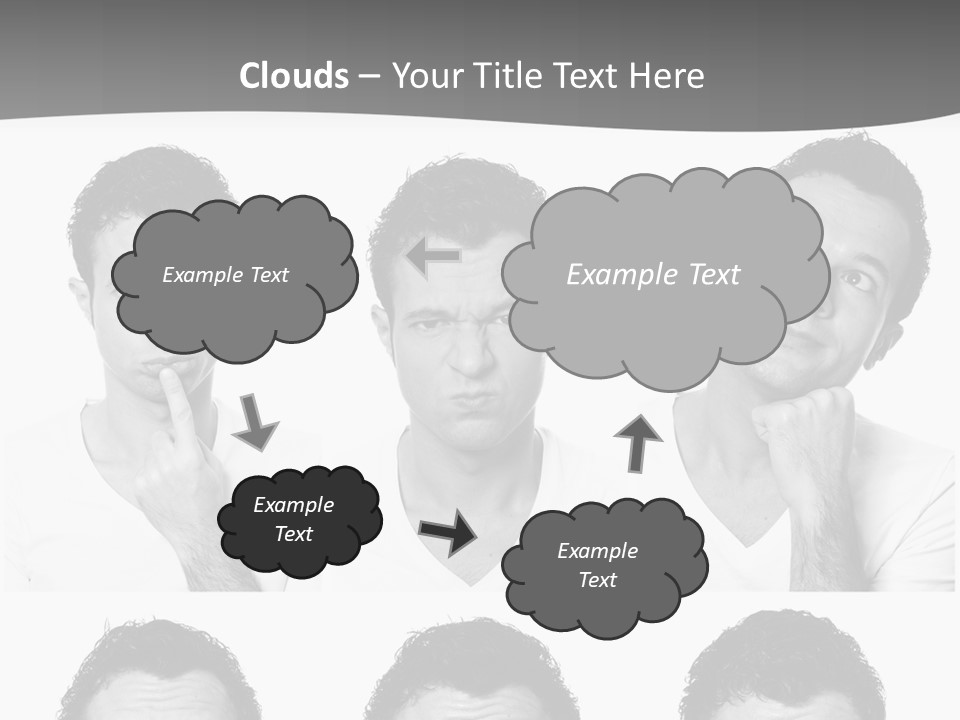 Different Isolated Sad PowerPoint Template