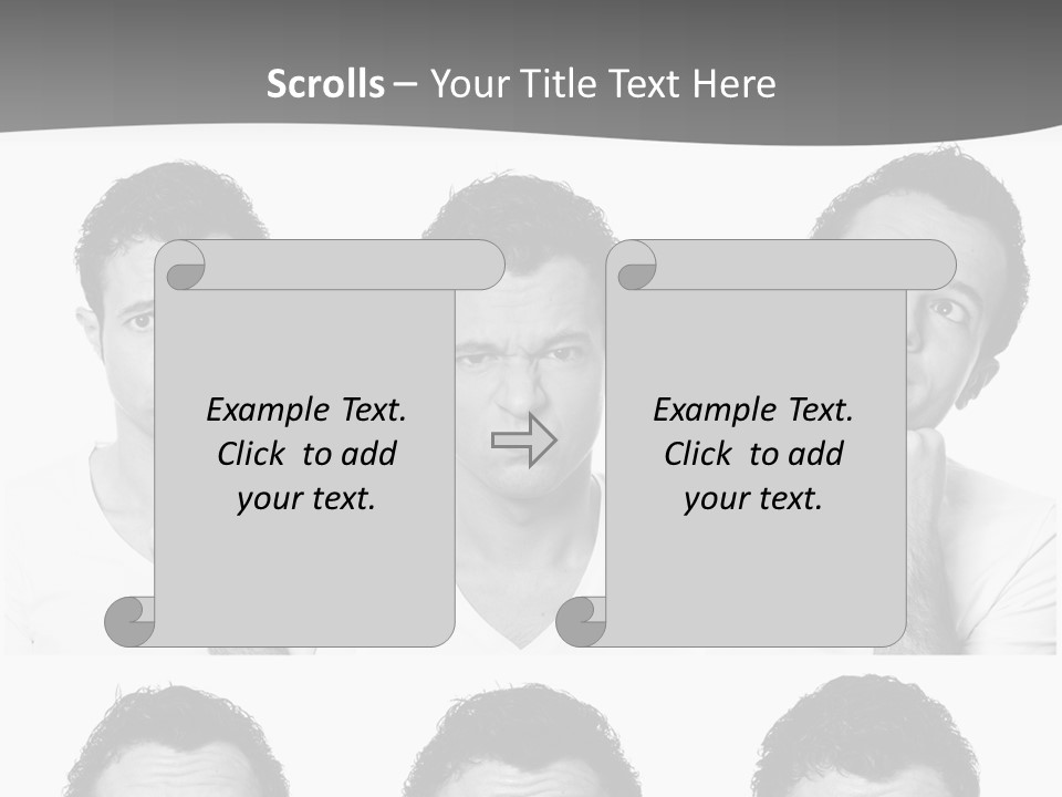Different Isolated Sad PowerPoint Template