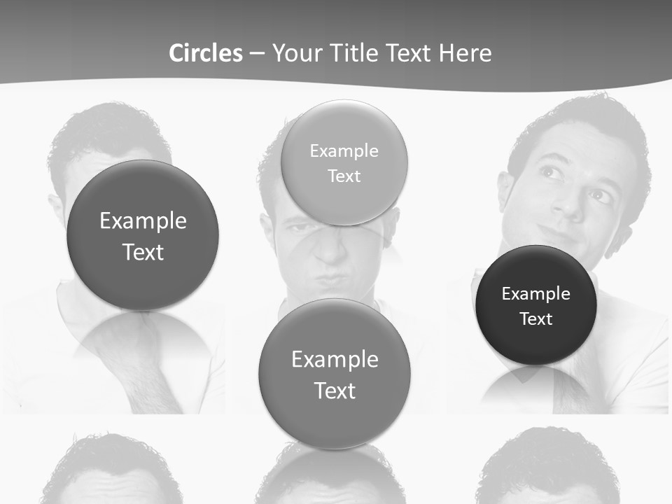 Different Isolated Sad PowerPoint Template
