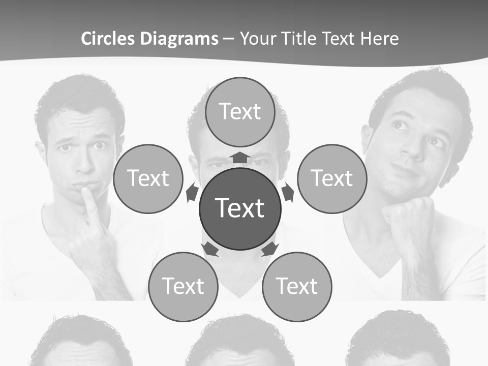 Different Isolated Sad PowerPoint Template