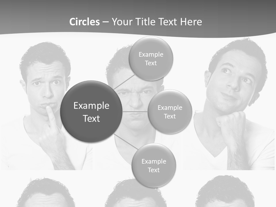 Different Isolated Sad PowerPoint Template