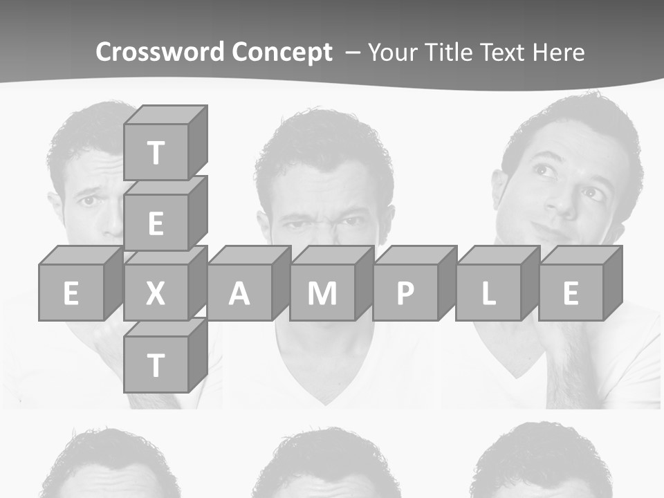 Different Isolated Sad PowerPoint Template