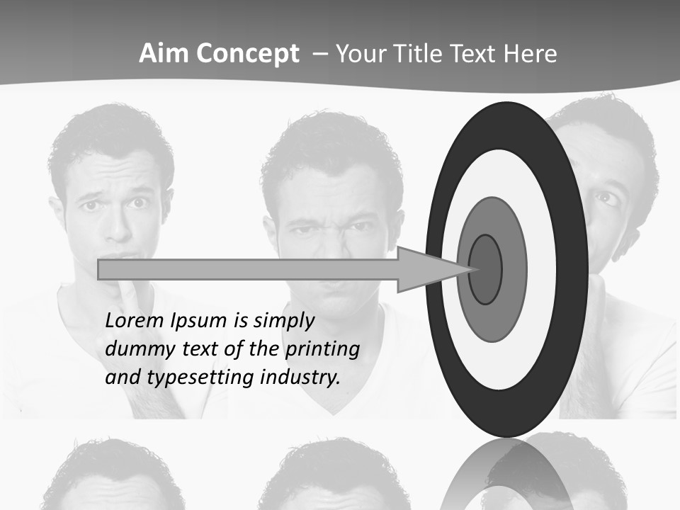 Different Isolated Sad PowerPoint Template