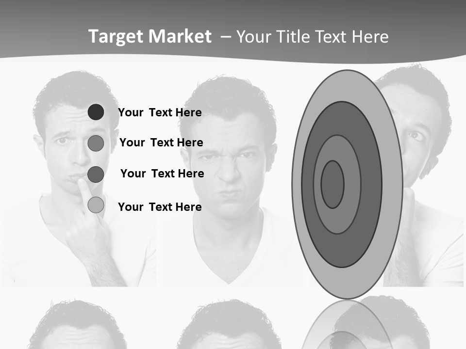 Different Isolated Sad PowerPoint Template