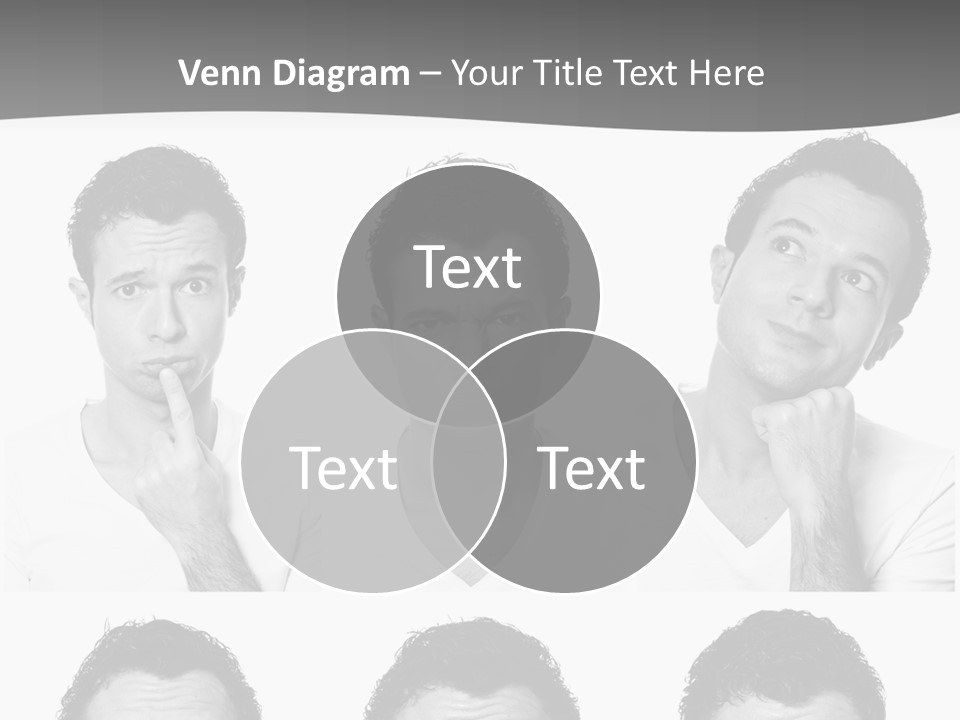 Different Isolated Sad PowerPoint Template