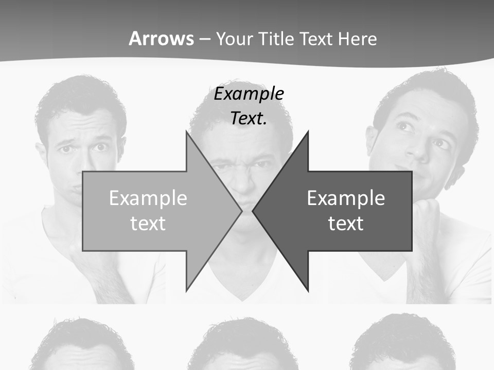 Different Isolated Sad PowerPoint Template