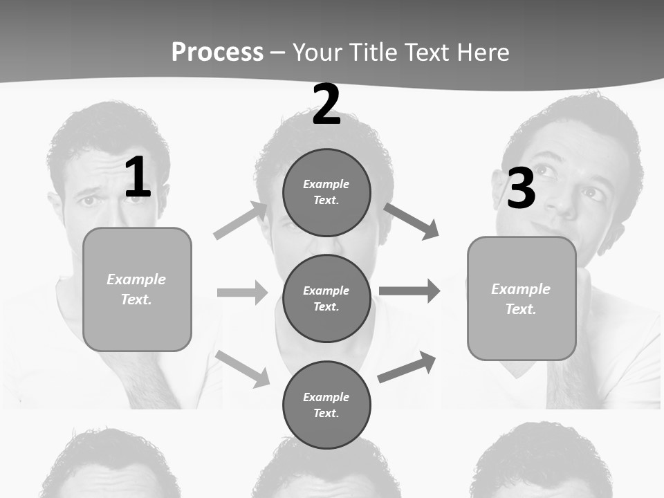 Different Isolated Sad PowerPoint Template