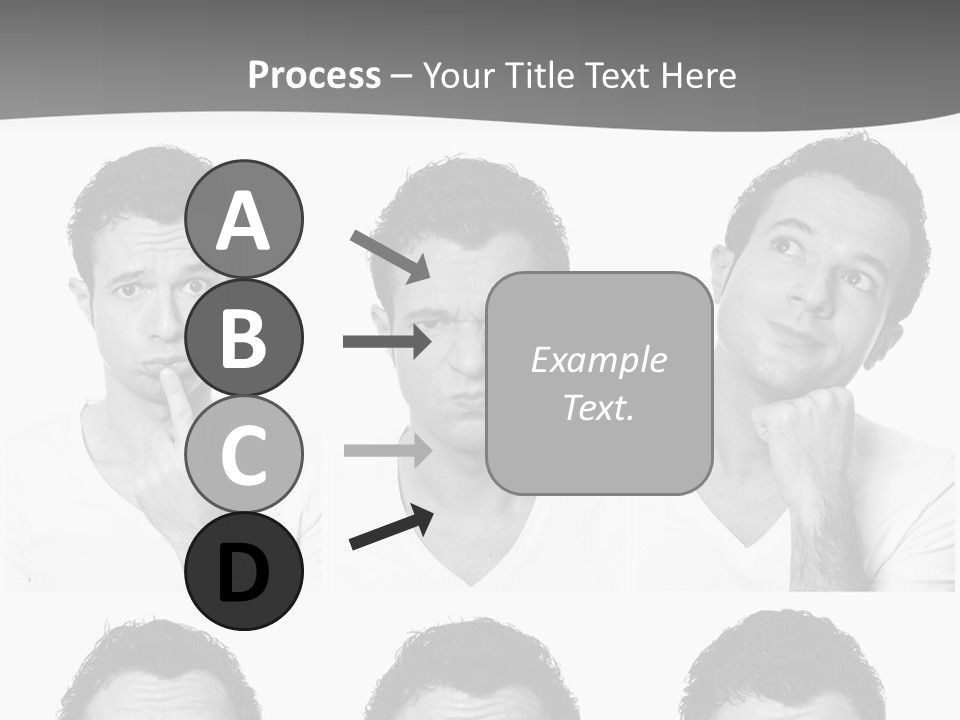 Different Isolated Sad PowerPoint Template