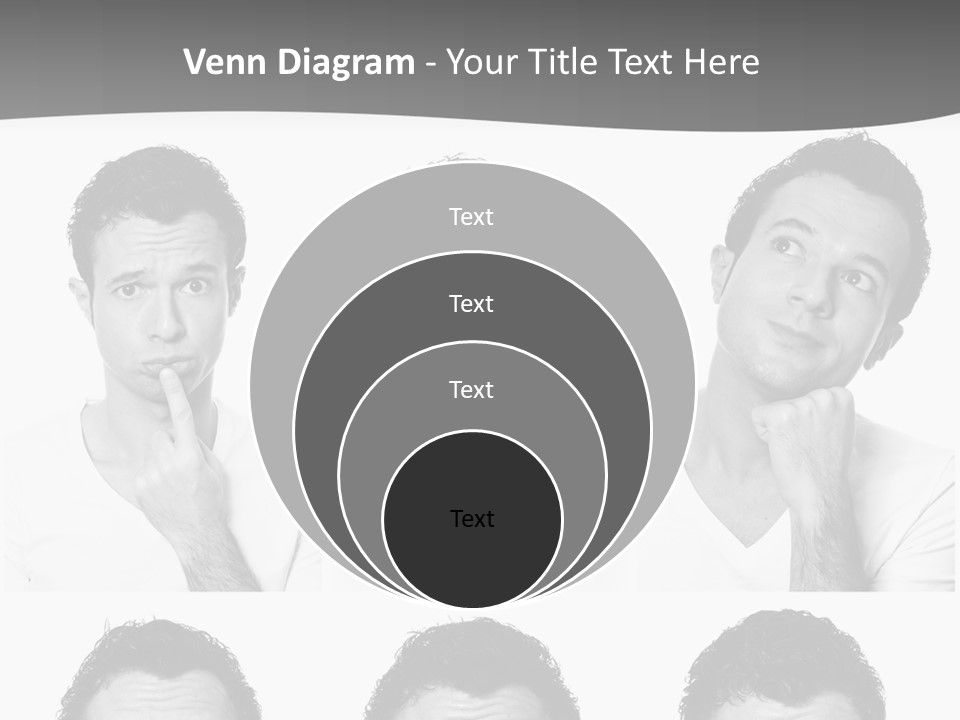 Different Isolated Sad PowerPoint Template